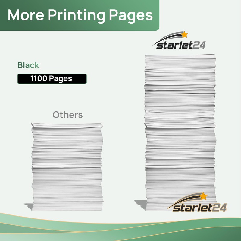Starlet24 405XL Printer Cartridges Compatible with Epson 405XL Black for