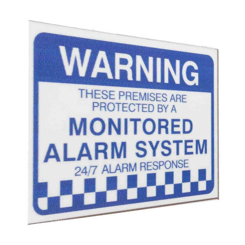 Faderr Warning Security Stickers, 8Pcs Notice Home Monitored Alarm System