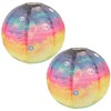 Operitacx Round Paper Lanterns Tie Dyed Design for Birthday Parties