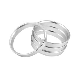 ACROPIX 60.1 to 56.1mm Wheel Hub Centric Rings Silver Tone - Pack of 4