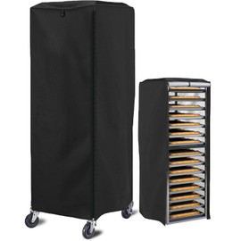 Sealcover Pan Rack Cover, High Density Waterproof and Dustproof Bread Rack Cover, 23"x28"x64", Bakery Single Rack Covers.