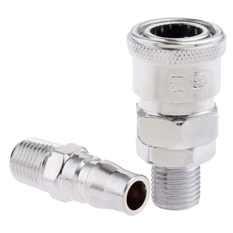 Air Line Hose Fittings 1/4" BSP Male Thread Quick Release