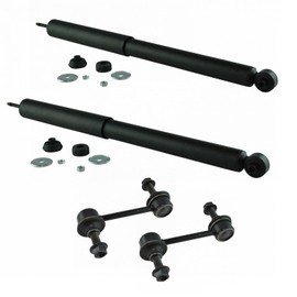 TRQ Rear Suspension Kit Shock Absorber Sway Bar Stabilizer Link Compatible with 2007-2010 Ford Edge Lincoln MKX