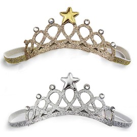 Aroara Tiara, Crown, Hair Band, Star, Hair Accessories, Hair Ornament, Girls, Children, silver gold