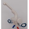 CR-MOESANCO White Compact Mixer Tap + Stainless Steel Clamp for