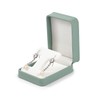 Papten H17201 Earrings Case, PU Leather, Portable, Mini, 1 Piece,