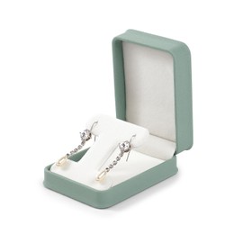 Papten H17201 Earrings Case, PU Leather, Portable, Mini, 1 Piece, Anniversary, Engagement, Gift, etc