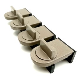 (TUISKU) Window Lock Sash Stopper Set of 4 Auxiliary Lock Ventilation Security Children Cat (4 Pieces)