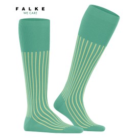 FALKE Men's Shadow M Kh Cotton Long Patterned Knee Socks, Turquoise Ocean Green 7506, 41 - 42
