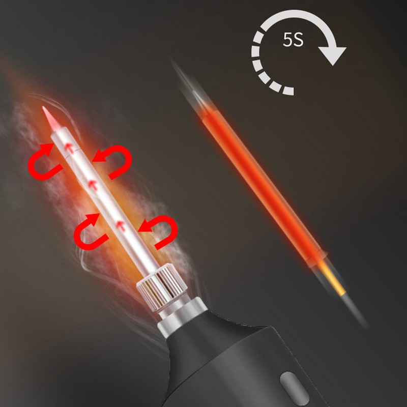 Soldering Iron Set Wireless USB Rechargeable Soldering Iron Mini Portable