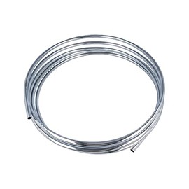 tecuro Copper Tube, Soft, Diameter 10 mm - Ring with 5.00 m, Shiny Chrome-Plated