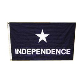 Captain Scott's Texas Independence 3x5 Ft Poly Flag with Brass Grommets