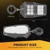 DYSO UTV Rear View Side Mirrors with LED Rock Light