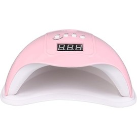 Lámpara LED UV para Uñas SUN, 48W, Pantalla Digital, 2 Colores Disponibles (Rosa)