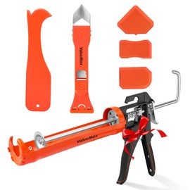 ValueMax Caulk Gun, 9 Inch Silicone Sealant Caulking Gun for Caulking/Filling/Sealing, Trigger Comfort Grip and Iron Smooth Rod, Ideal for Tiles, Window Joints, 8:1 Thrust Ratio