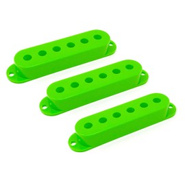 Vintage Forge Green Plastic Single Coil Pickup Covers for Fender Strat Electric Guitar (Set of 3) PCST-GRN