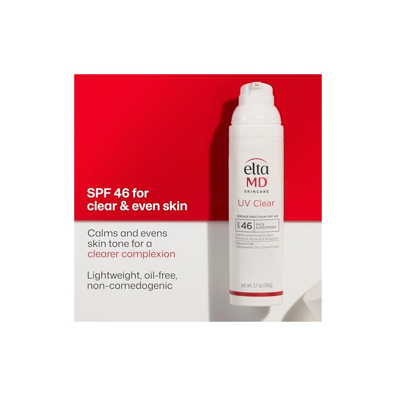 EltaMD UV Clear Face Sunscreen SPF 46, Oil Free Sunscreen