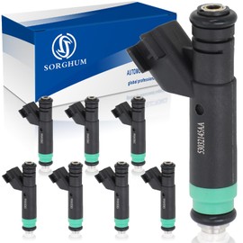 Sorghum Fuel Injectors Compatible with Jeep Grand Cherokee Dodge Durango Dakota Replace# 53032145AA Set of 8