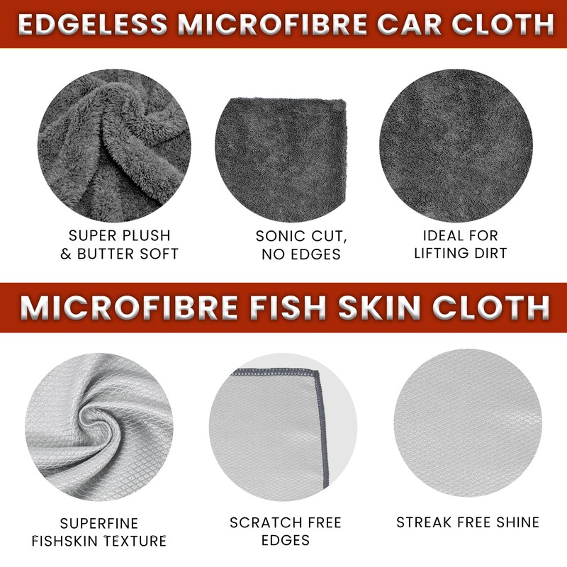 Towelogy® G54 Deluxe Car Interior Cleaning Cloths Microfibre Window &