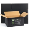 Medium Shipping Boxes, 11x6x6 Inch Black Cardboard Boxes, Pack of
