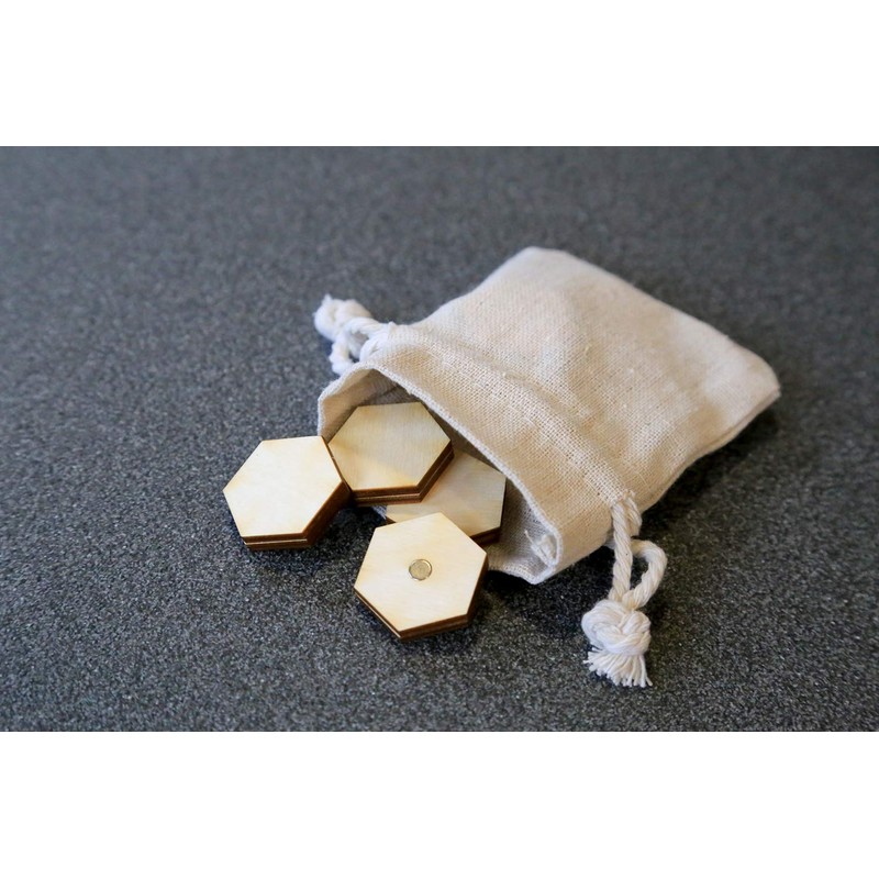 Fridge magnets Office magnets, hexagon fridge magnets, natural and eco-friendly