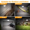 UME Battery Powered Motion Sensor Outdoor Lights 302 LED 1800LM,
