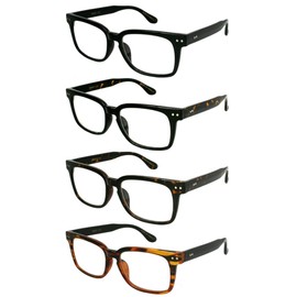 80's Wayfarer reading glasses TORTOISESHELL w/ +325 Power Lens