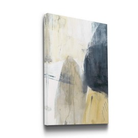 Portrait Canvas Wall Art: Neutral Geometric, Bright Fractal Floral, Modern Multicolor Nature & Animal Abstract Wall Art for Home & Office, Ready to Hang - Neutral Divide II 32X48