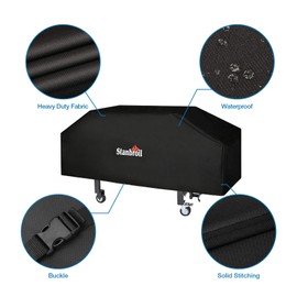 Stanbroil 36 inch Griddle Cover for Blackstone 4 Burner Grills, 600D Heavy Duty Waterproof Canvas Flat Top Gas Grill Cover for Blackstone 36" Griddle Cooking Station