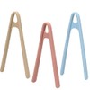 3-Pack Mini Silicone Tongs for Cooking and Serving