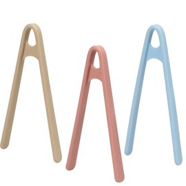 3-Pack Mini Silicone Tongs for Cooking and Serving