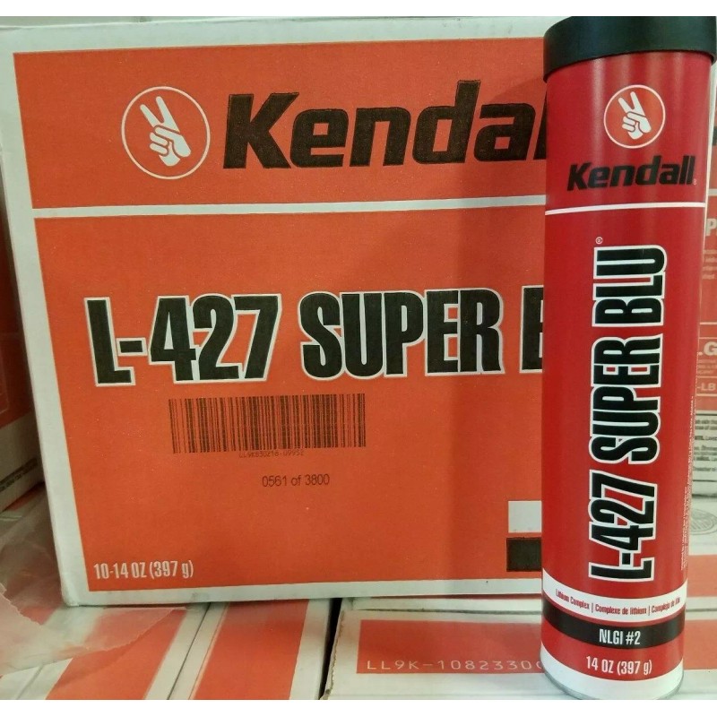 Kendall 10 Pack Kendall L-427 Super Blu Grease; (10) 14oz