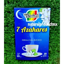 Therbal 2 Boxes Te 7 Azahares  Tea Seven Blossoms Infusion Herbs 50 bags By Therbal