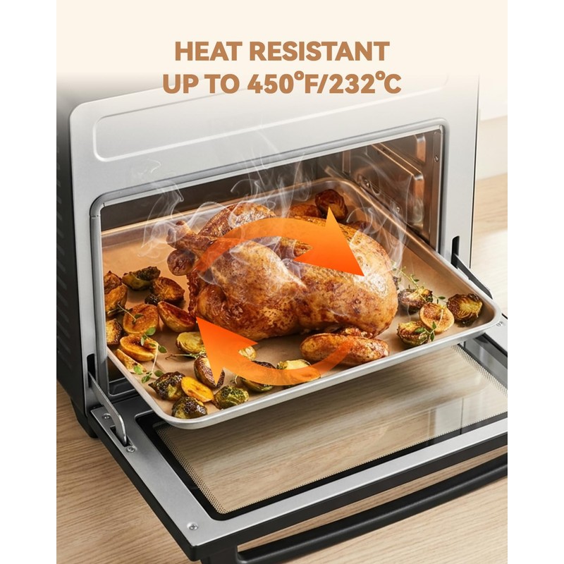 125PCS Air Fryer TOA-112 Parchment Paper Liners Compatible with Cuisinart