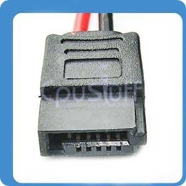 Slimline Sata Power Cable with LP4 Power 6 Pin 8 Inches