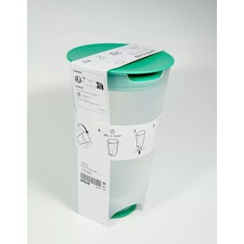 IKEA New Ikea UPPFYLLD Salad shaker with strainer bright green/clear 47 oz 105.286.85