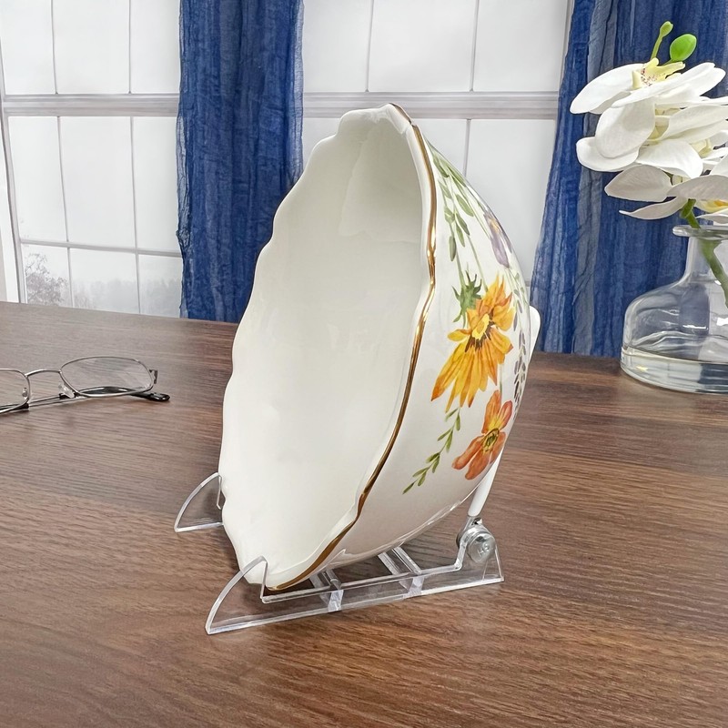 GIBSON HOLDERS 1PL Adjustable White Wire and Clear Acrylic Display