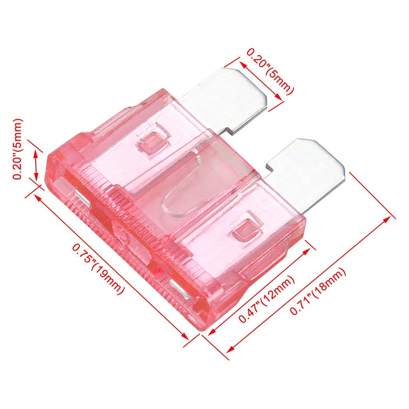 Heschen Standard Blade Fuse ATC-4 Auto Assorted Car Truck 4A