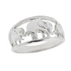 Animal Kingdom Solid 925 Sterling Silver Open Design Band Three