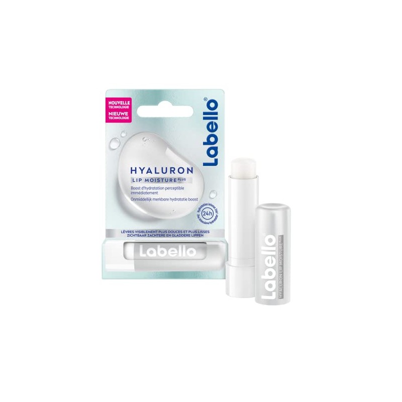 LABELLO Hyaluronic Moisturiser (1 x 5.2 g), Lip Balm with