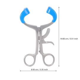 Healifty Tooth Mouth Opener, Stainless Steel Mouth Separator, Cheek Roller, Teeth Tools (Size L)