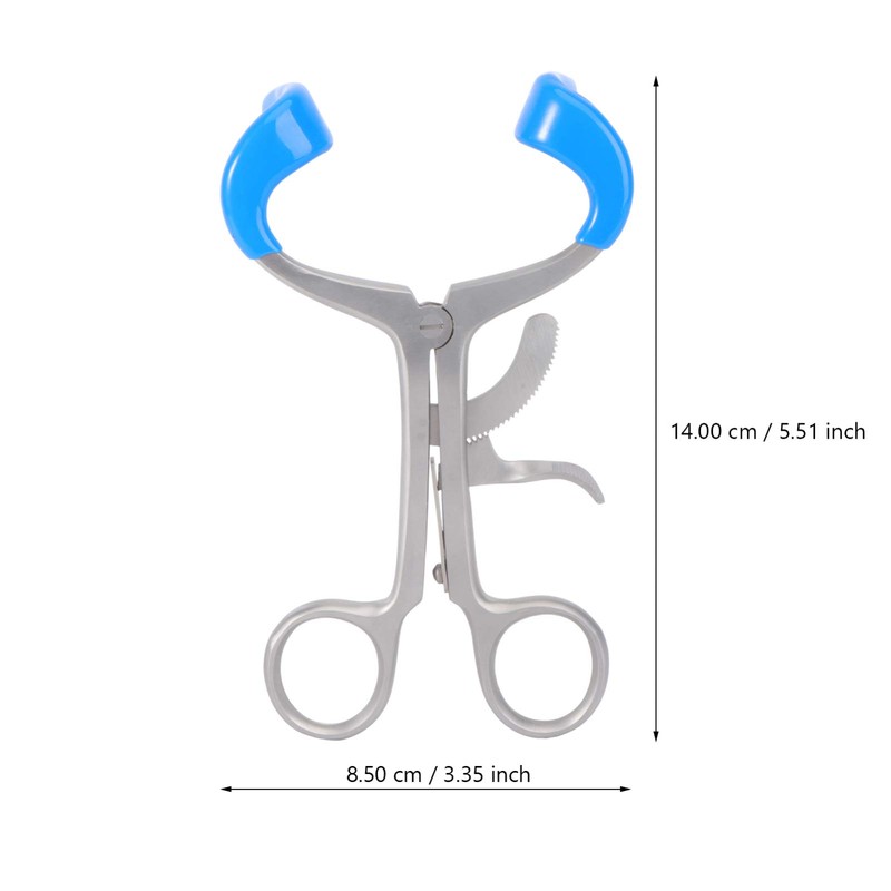 Healifty Tooth Mouth Opener, Stainless Steel Mouth Separator, Cheek Roller,