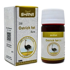 Shana Natural Oils Ostrich Ostrish Oil Cold Pressed Pure for Skin Body Hair Drink Food No Additives Non GMO Kosher Halal (1 Pack = 1.01 oz / 30 ml) حلال زيت دهن النعام شانه