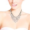 Handmade Trendy Cultured Freshwater White Pearl V-Shape Chandelier Necklace