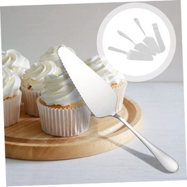 BIUDECO 4 Piezas espátula de pastel espátula para servir postres pala de pastel cuchillo para pastel Espátula para pizza pala de pan pala para pizza pan de molde Metal pala triangular