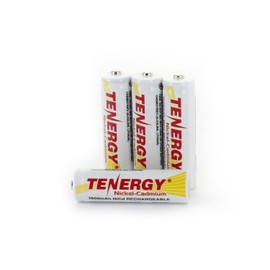 Tenergy AA Rechargeable Battery NiCd 1000mAh 1.2V Battery Pack for Solar Lights, Garden Lights, 4 Pack