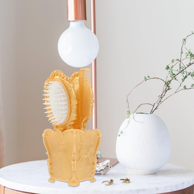 Vanity Set Comb Brush Mirror: Hand Mirror Comb Set Brush,
