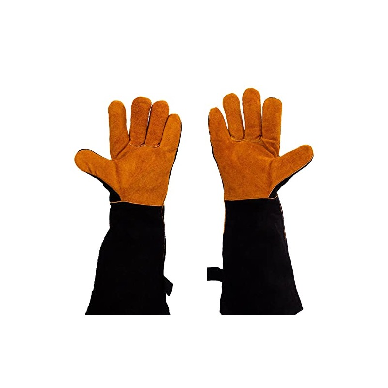 BBQGUYS Signature Suede Grilling Gloves - BBQ-LTGL