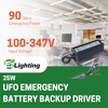E2 LIGHTING 25W UFO Emergency Battery Driver, 100-347V Input, 90