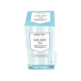 Trader Joe's - Organic Earl Grey Tea A Blend of Black Tea And Bergamot Oil 20 Tea Bags - 2-PACK (40 Total Bags)